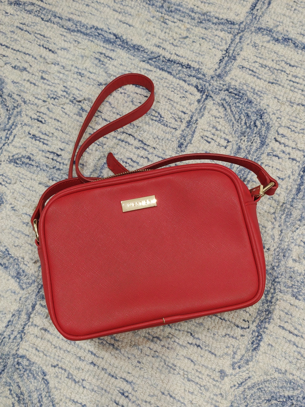 Westies Sleek Red Crossbody Bag